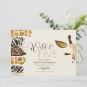 ワイルドファイブサファリ5thジェンダーニュートラル誕生日 招待状 (スタンド正面)