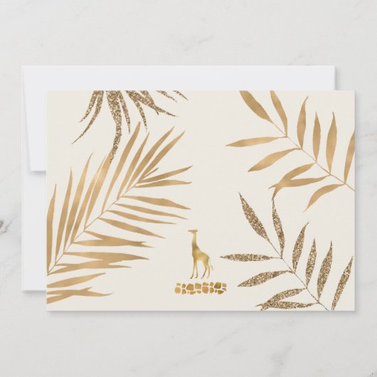 ワイルドファイブサファリ5thジェンダーニュートラル誕生日 招待状 (裏面)