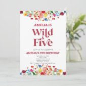 ワイルドファイブワイルドフラワー5th誕生日パーティー 招待状 (スタンド正面)