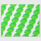 ワイルドフィグリッチ緑葉質感のラッピング紙 ラッピングペーパー (フラット)