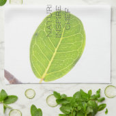 ワイルドフィグリーフミニマリズム自然インスパイアシェフ キッチンタオル (折り畳み)