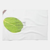 ワイルドフィグリーフミニマリズム自然インスパイアシェフ キッチンタオル (横)