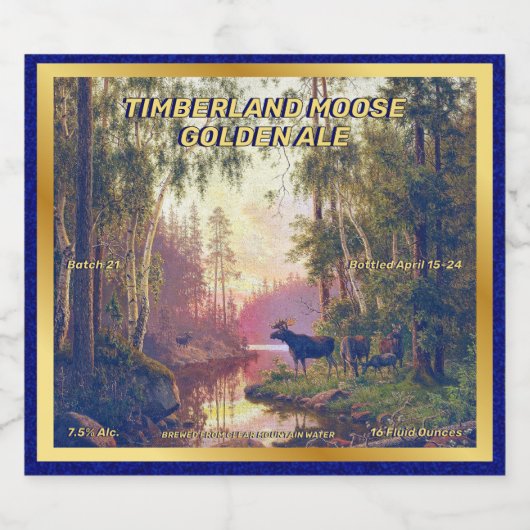 ワイルドフォレカスタマイズストムースホームベレディテッド ビールラベル (シングルラベル)