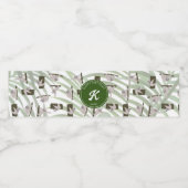 ワイルドフォレストのかわいいナマケモノ柄誕生日 ペットボトルラベル (シングルラベル)