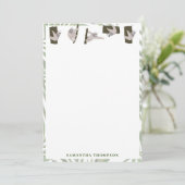 ワイルドフォレストのかわいいナマケモノ柄 サンキューカード (スタンド正面)