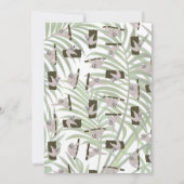 ワイルドフォレストのかわいいナマケモノ柄 サンキューカード (裏面)