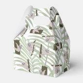 ワイルドフォレストのかわいいナマケモノ柄 フェイバーボックス (裏面サイド)