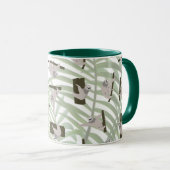 ワイルドフォレストのかわいいナマケモノ柄 マグカップ (正面右)