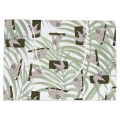 ワイルドフォレストのかわいいナマケモノ柄 ラージペーパーバッグ (裏面)