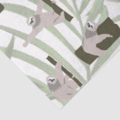 ワイルドフォレストのかわいいナマケモノ柄 薄葉紙 (詳細)