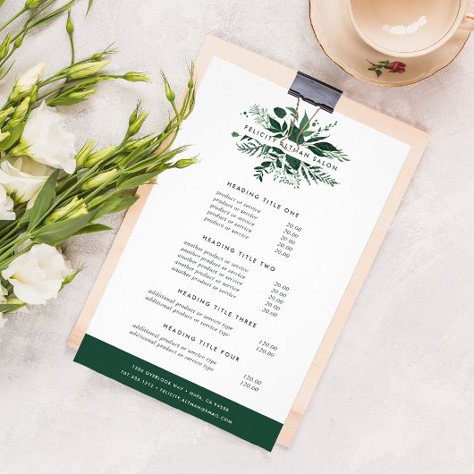 ワイルドフォレストの価格とサービス チラシ