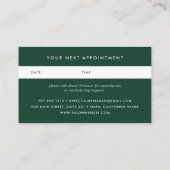 ワイルドフォレストアポイントメントカード 予約カード (裏面)