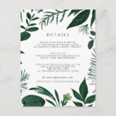 ワイルドフォレストゲスト情報カード エンクロージャーカード (正面)