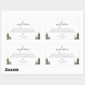 ワイルドフォレストパインズウェルカム 長方形シール (シート)