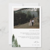 ワイルドフォレストパインズ結婚の写真 サンキューカード (裏面)