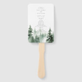 ワイルドフォレストパインズ結婚式 プログラム ハンドファン (正面)