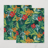 ワイルドフォレストフラワースクラップブック紙 (正面/裏面)