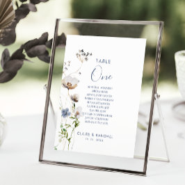 ワイルドフォレストフローラテーブル番号1シーティンググラフ 招待状