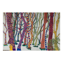 ワイルドフォレストプリント ポスター