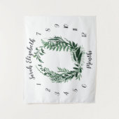 ワイルドフォレストマンスリーベイビー写真バックドロップ タペストリー (正面)