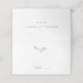 ワイルドフォレストミニマル結婚リスト プレイスカード (外部開封)