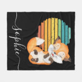 ワイルドフォレスト動物ベビーフリースブランケット フリースブランケット (正面(横))