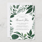 ワイルドフォレスト婚約パーティ招待状 招待状 (正面)