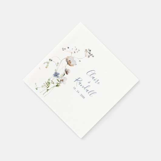 ワイルドフォレスト結婚フローラナプキン スタンダードカクテルナプキン (角)