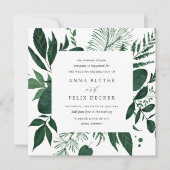 ワイルドフォレスト結婚式招待状 |正方形 招待状 (正面)