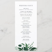 ワイルドフォレ結婚スト式計画 プログラム (裏面)