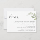 ワイルドフォレ結婚スト詳細カード 招待状 (正面)