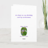 ワイルドフラッグ義妹誕生日カード カード (裏面)