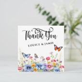 ワイルドフラワエレガントーシンプルズサンキューカード サンキューカード (スタンド正面)