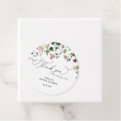 ワイルドフラワエレガントーブライダルシャワーメッセージカード フェイバータグ (インサイチュ)