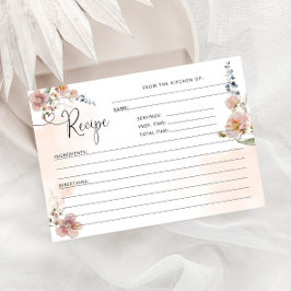 ワイルドフラワエレガントーモダンズブライダルシャワーレシピ