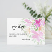 ワイルドフラワエレガントー水彩画囲みカード エンクロージャーカード (スタンド正面)