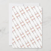 ワイルドフラワエレガントー王室のスウィート16誕生日パーティー 招待状 (裏面)