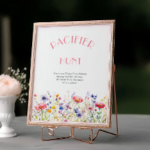 ワイルドフラワカラフルーおしゃぶり狩りベビーシャワー