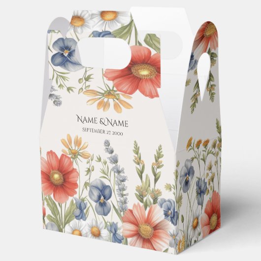 ワイルドフラワカラフルーの優先ボックス フェイバーボックス (オープン)