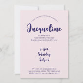 ワイルドフラワモダンー卒業2025アーチ写真 招待状 (裏面)