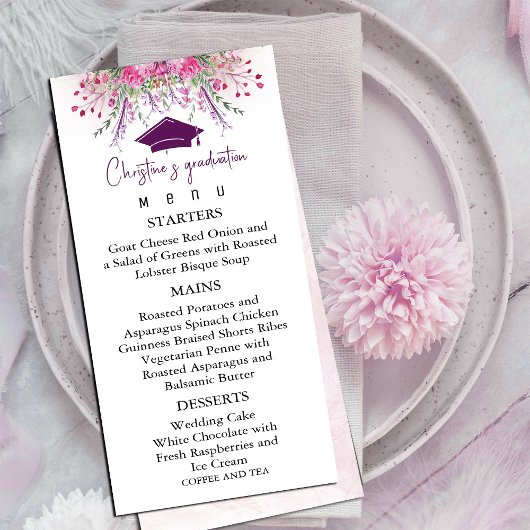 ワイルドフラワモダンー夏期卒業メニュー メニュー