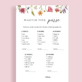 ワイルドフラワーあなたの財布のブライダルゲーム