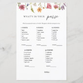 ワイルドフラワーあなたの財布のブライダルゲーム (正面)