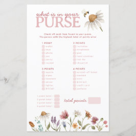 ワイルドフラワーあなたの財布の赤ちゃんシャワーゲームに何が