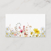 ワイルドフラワーおむつラッフルエンクロージャカード エンクロージャーカード (裏面)