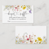 ワイルドフラワーおむつラッフルエンクロージャカード エンクロージャーカード (正面/裏面)