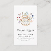 ワイルドフラワーおむつラッフルカード エンクロージャーカード (正面)