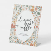 ワイルドフラワーおむつラッフルゲーム 台座サイン (正面)