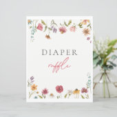 ワイルドフラワーおむつラッフルサイン (スタンド正面)