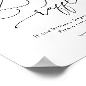 ワイルドフラワーおむつラッフルシャワーゲームポスター ポスター (角)